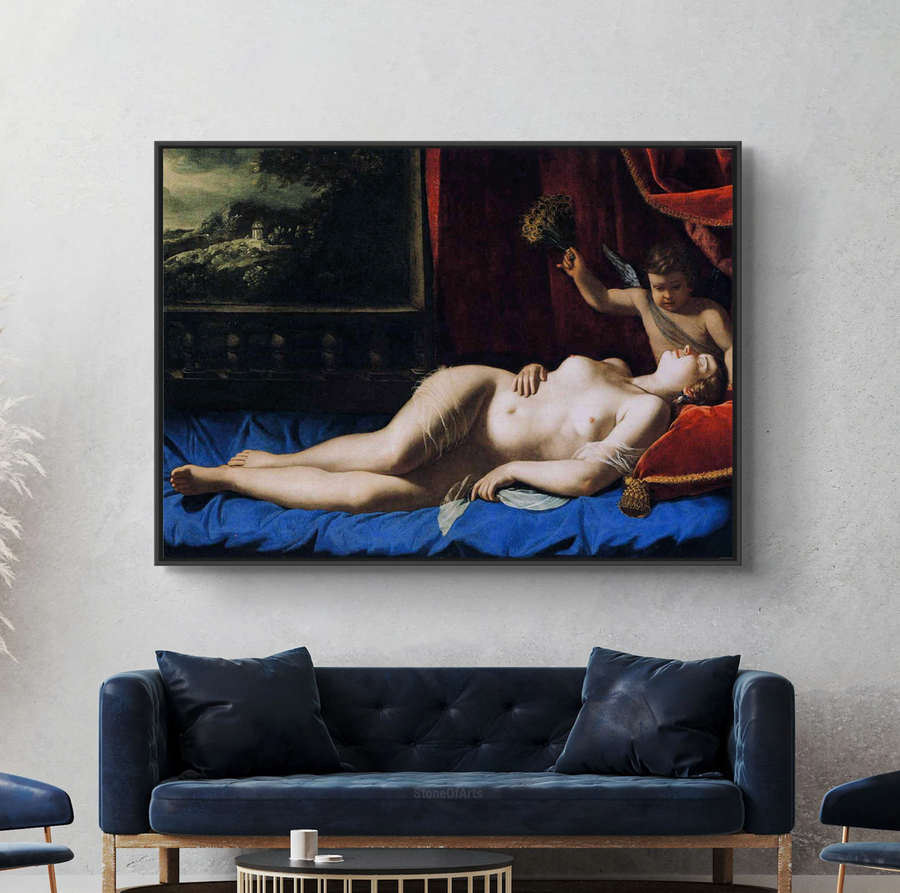 Venus y Cupido (Venus durmiente), 1625 - Artemisia Gentileschi