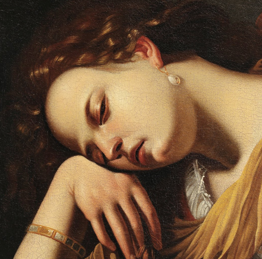 María Magdalena como la melancolía  (1622 - 1625)   - Artemisia Gentileschi