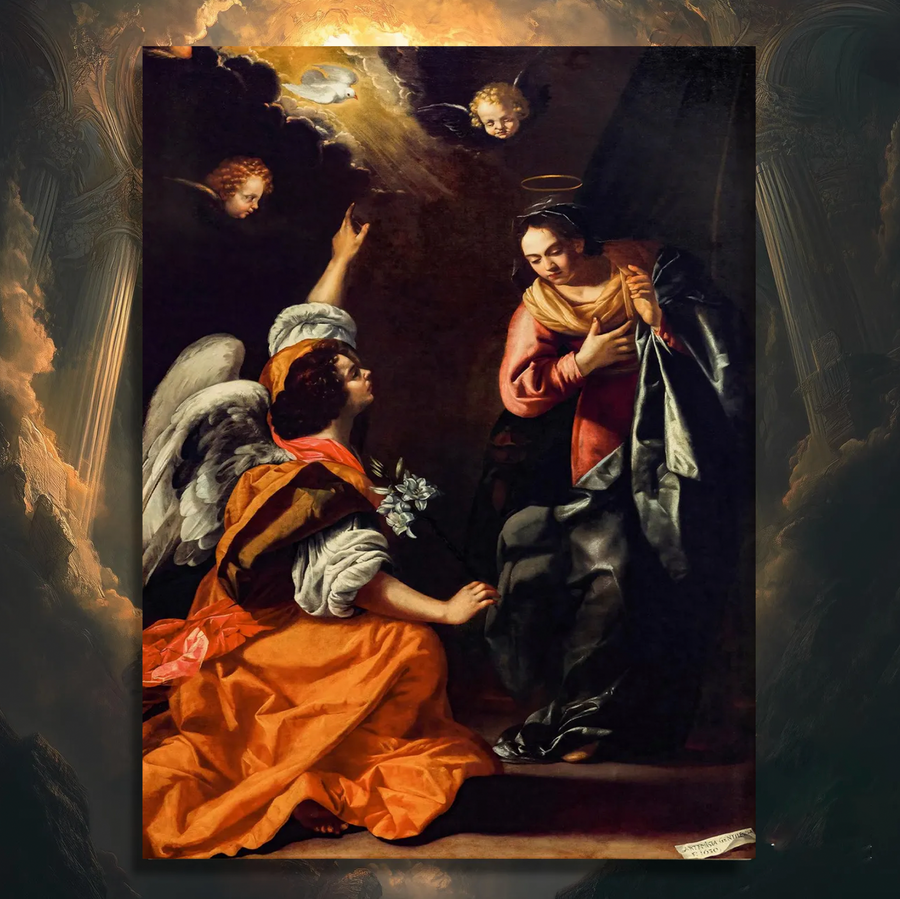 La anunciación - Artemisia Gentileschi