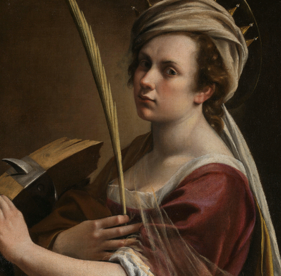 Autorretrato como Santa Catalina de Alejandría - Artemisia Gentileschi