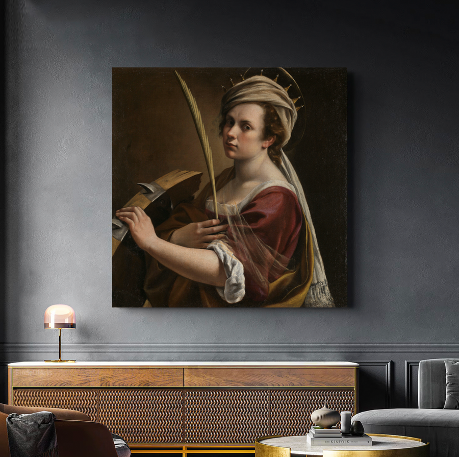 Autorretrato como Santa Catalina de Alejandría - Artemisia Gentileschi