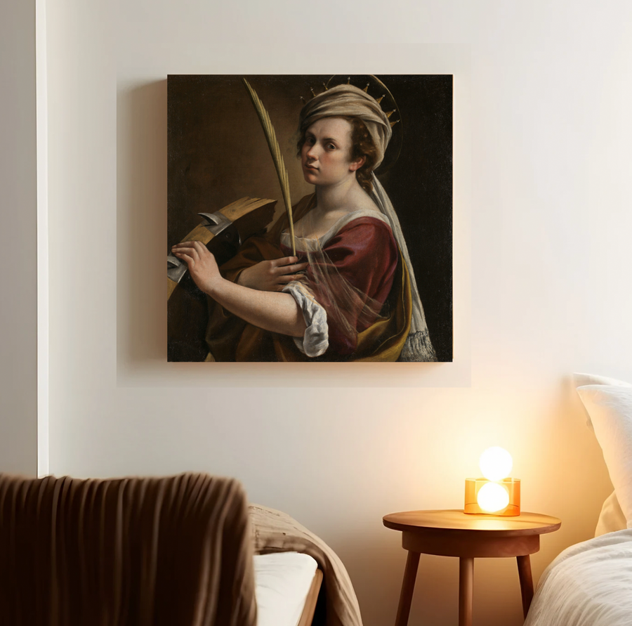 Autorretrato como Santa Catalina de Alejandría - Artemisia Gentileschi