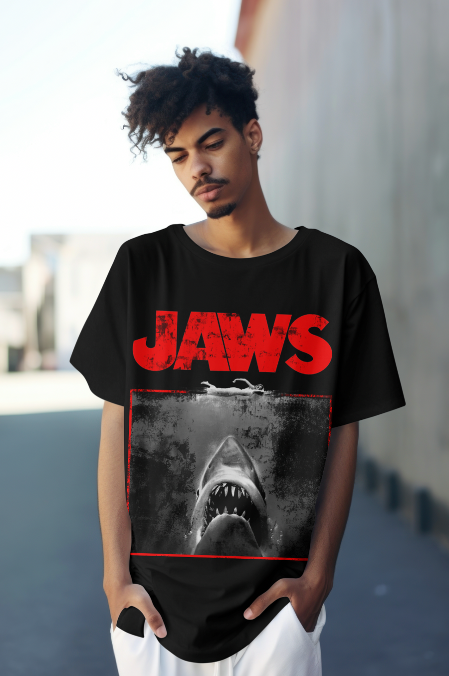 Jaws - Playera de manga corta