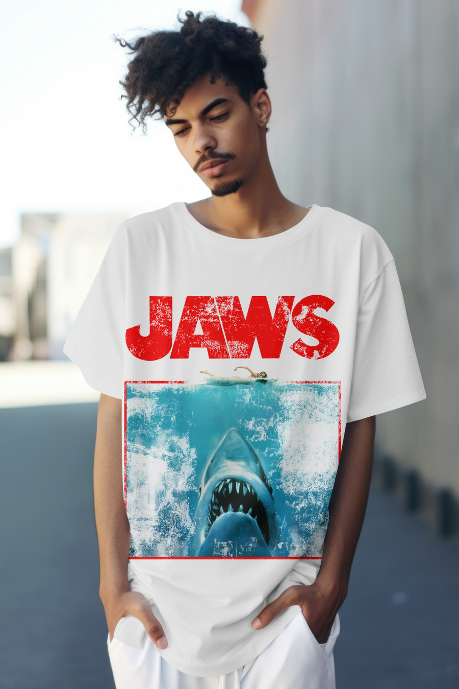 Jaws - Playera de manga corta