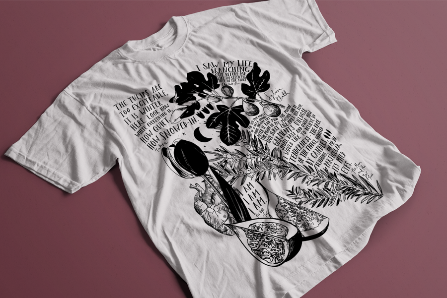 Sylvia Plath, La Campana de Cristal - Playera de manga corta