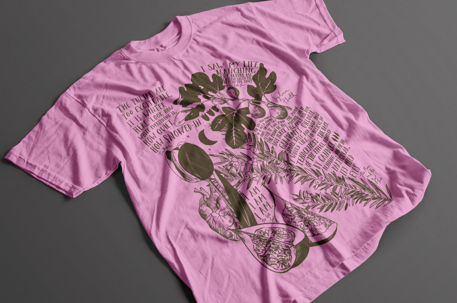Sylvia Plath, La Campana de Cristal - Playera de manga corta