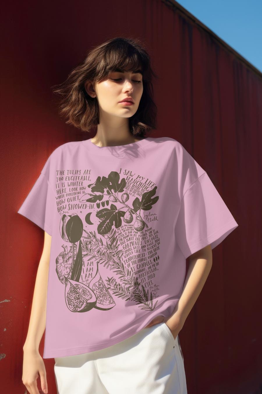 Sylvia Plath, La Campana de Cristal - Playera de manga corta