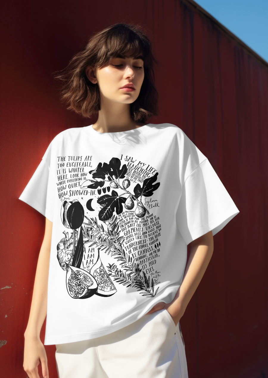 Sylvia Plath, La Campana de Cristal - Playera de manga corta