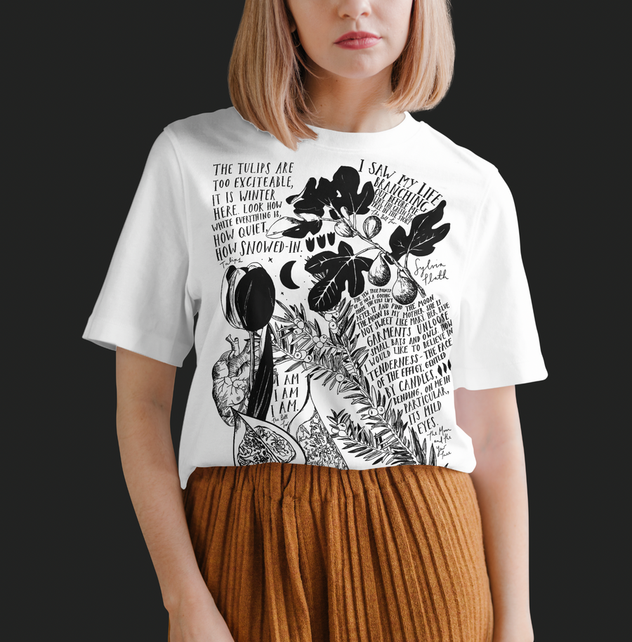 Sylvia Plath, La Campana de Cristal - Playera de manga corta