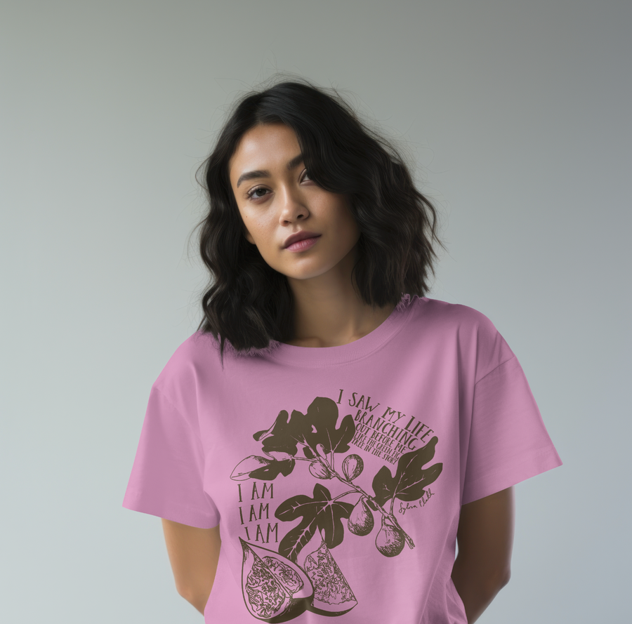 Sylvia Plath, Árbol de Higos - Playera de manga corta