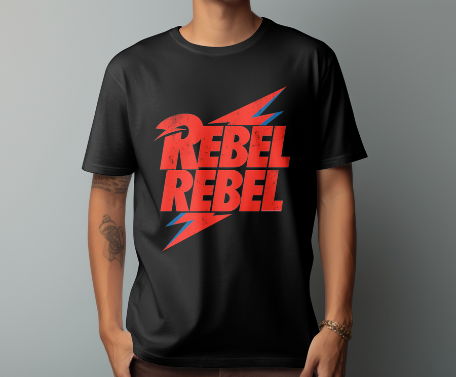 Rebel Rebel, David Bowie - Playera de manga corta