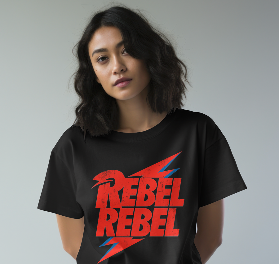 Rebel Rebel, David Bowie - Playera de manga corta