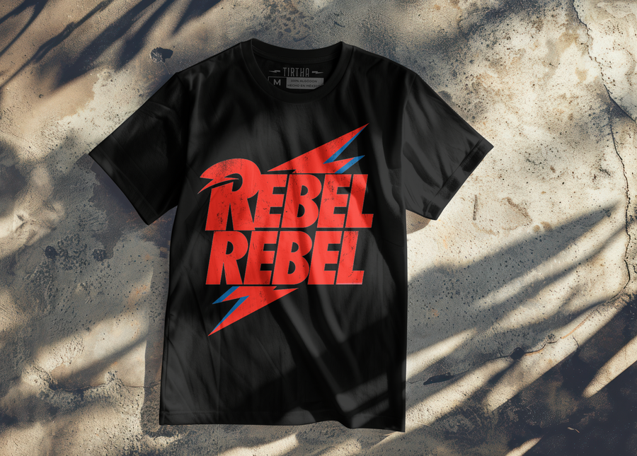Rebel Rebel, David Bowie - Playera de manga corta