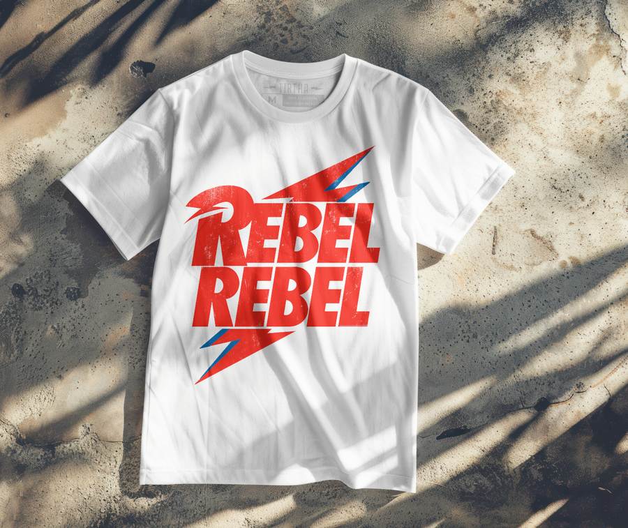 Rebel Rebel, David Bowie - Playera de manga corta