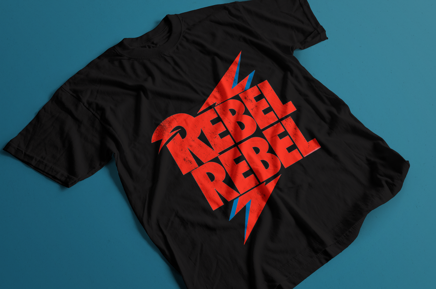 Rebel Rebel, David Bowie - Playera de manga corta