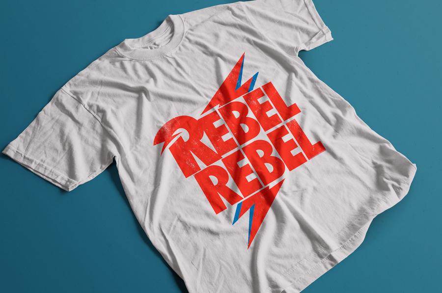 Rebel Rebel, David Bowie - Playera de manga corta