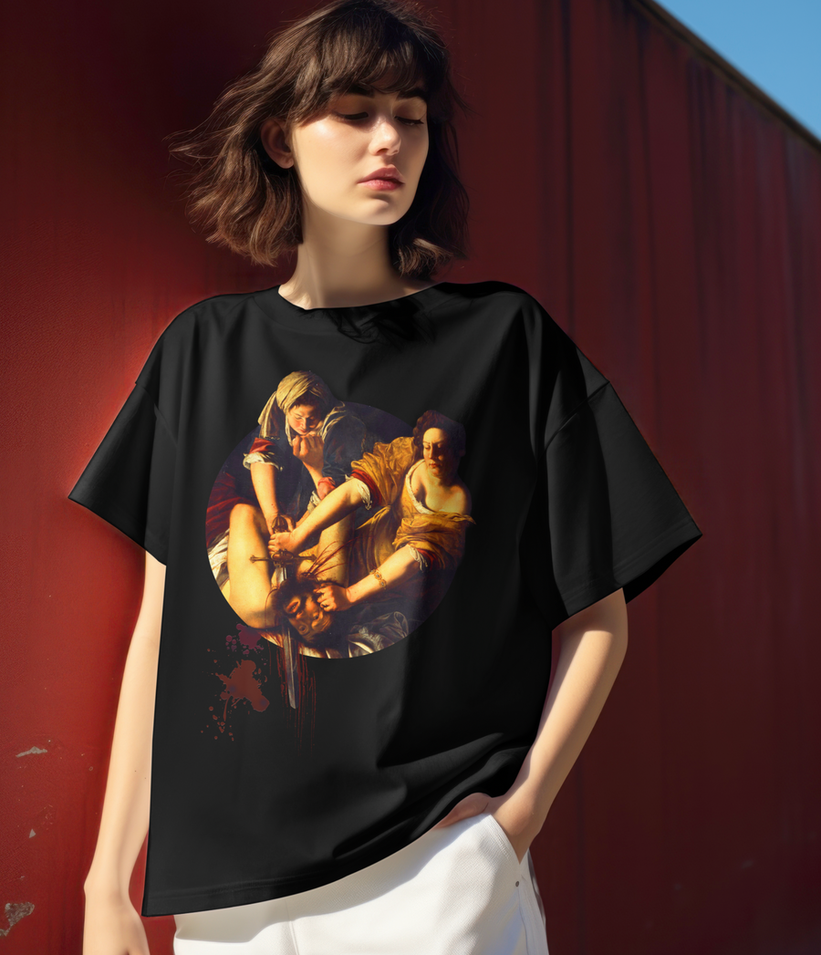 Judith decapitando a Holofernes, Artemisia Gentileschi - Playera de manga corta