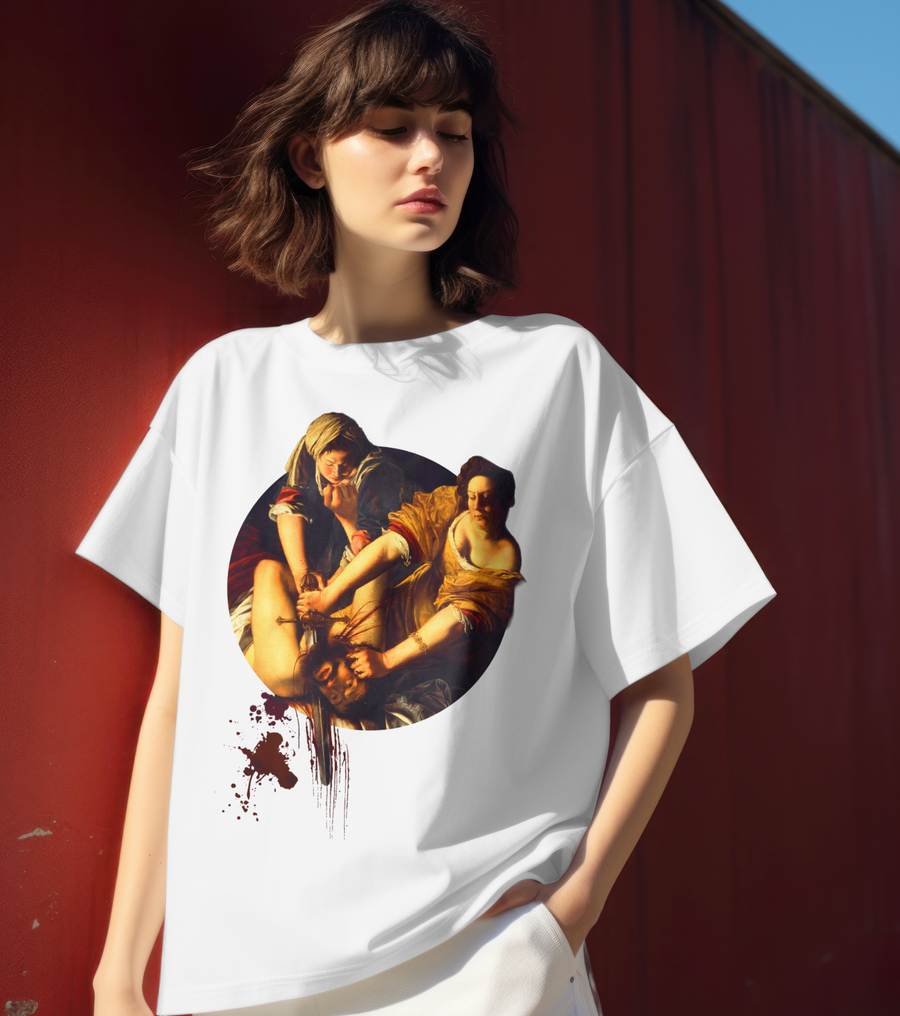 Judith decapitando a Holofernes, Artemisia Gentileschi - Playera de manga corta
