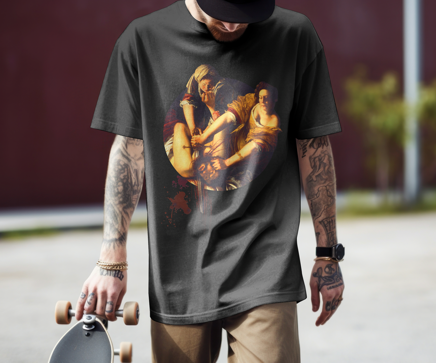 Judith decapitando a Holofernes, Artemisia Gentileschi - Playera de manga corta