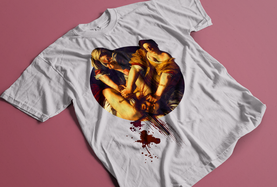 Judith decapitando a Holofernes, Artemisia Gentileschi - Playera de manga corta