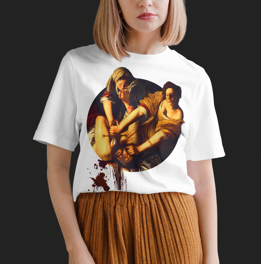 Judith decapitando a Holofernes, Artemisia Gentileschi - Playera de manga corta
