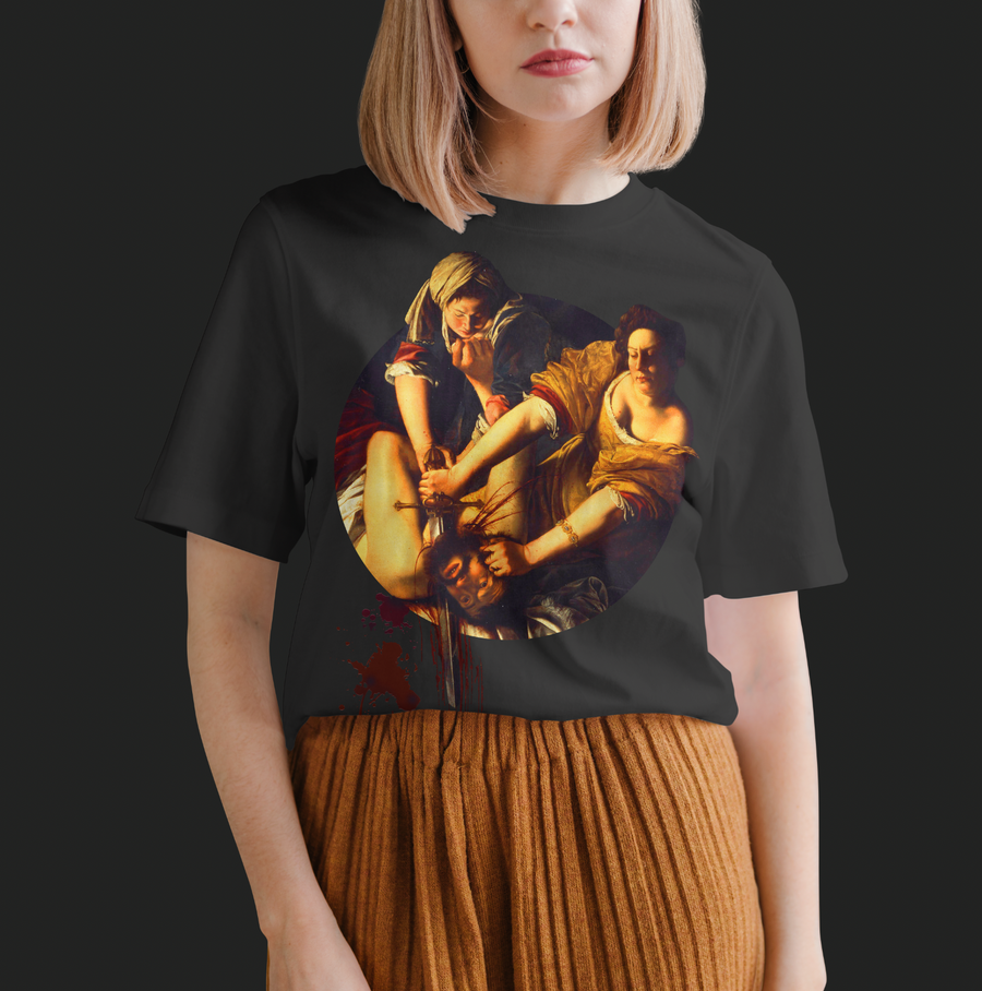 Judith decapitando a Holofernes, Artemisia Gentileschi - Playera de manga corta
