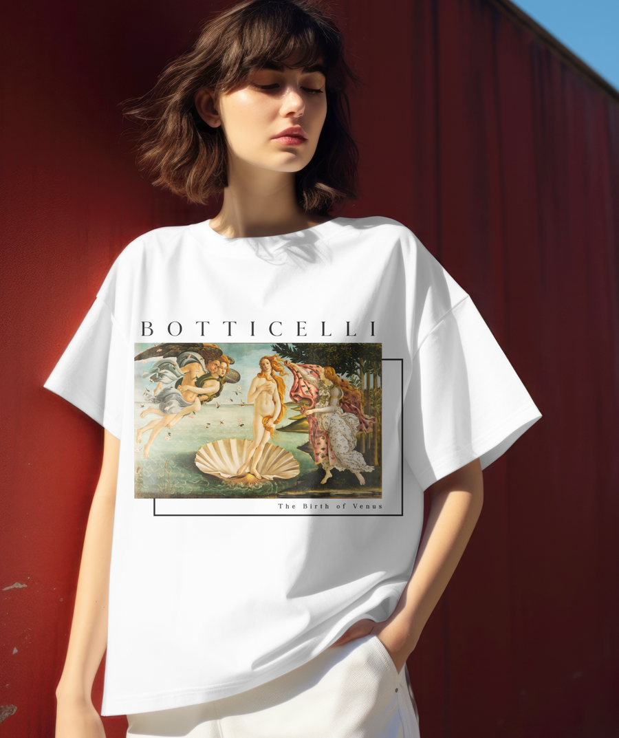 El nacimiento de Venus - Botticelli - Playera de manga corta