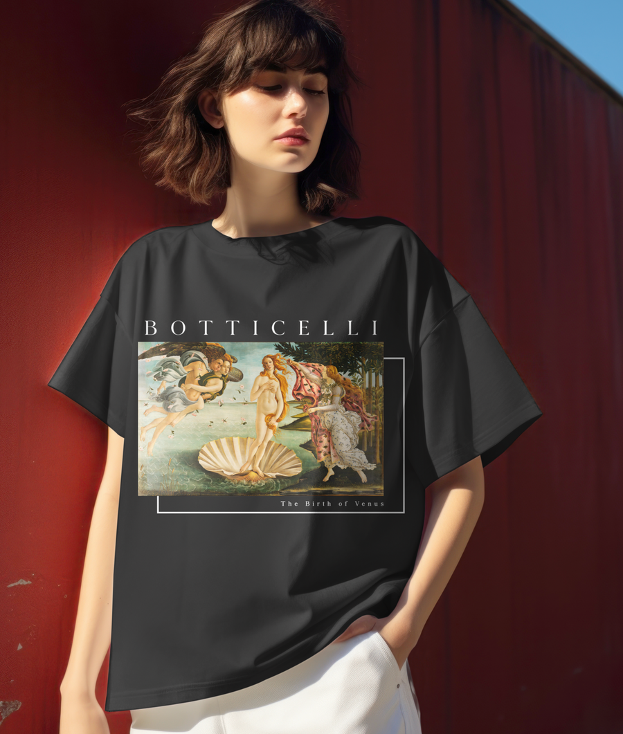 El nacimiento de Venus - Botticelli - Playera de manga corta
