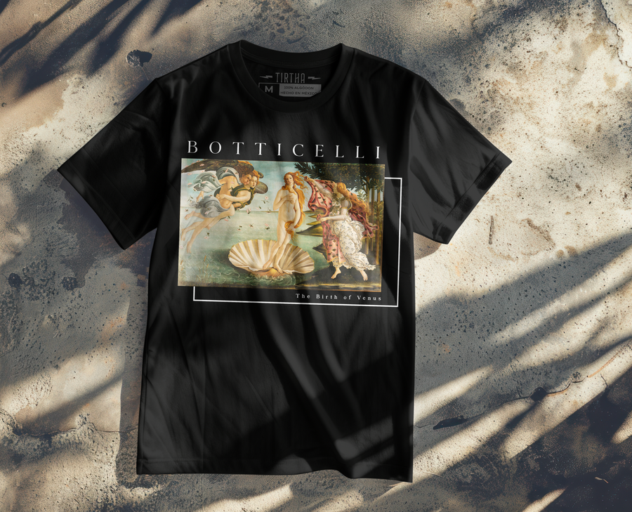 El nacimiento de Venus - Botticelli - Playera de manga corta