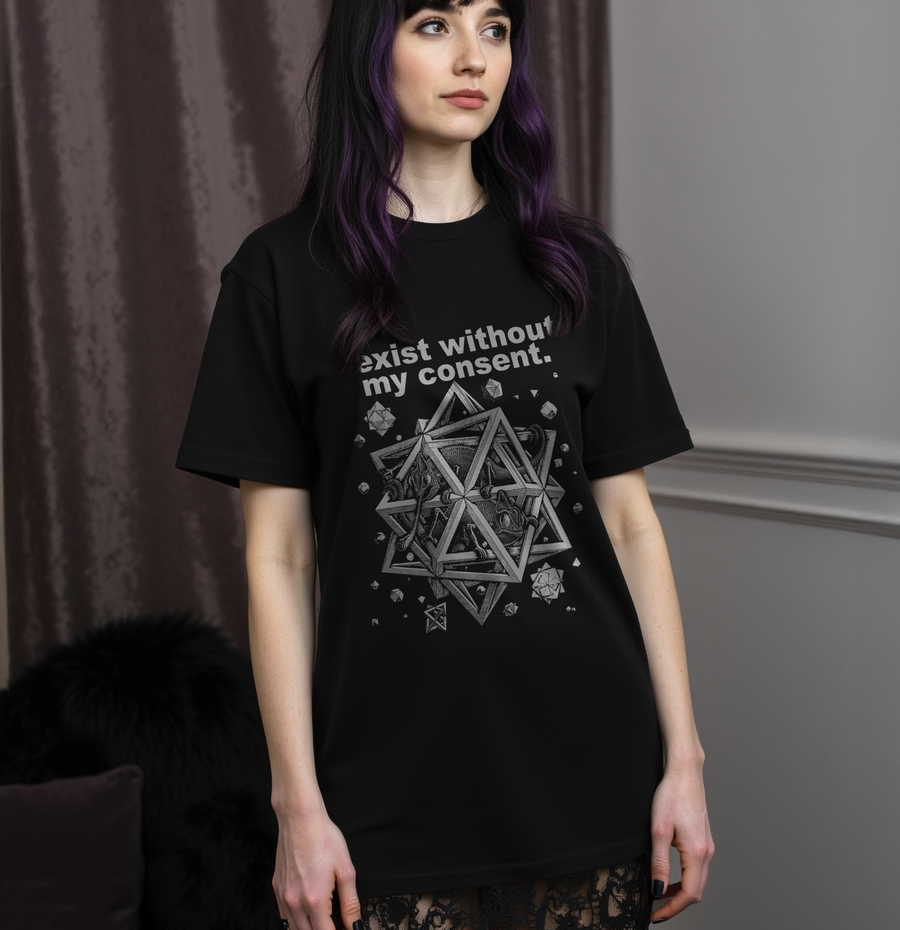 Escher, I exist without my consent  - Playera de manga corta