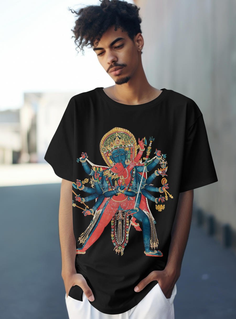 Chakrasamvara Budismo Tibetano - Playera de manga corta