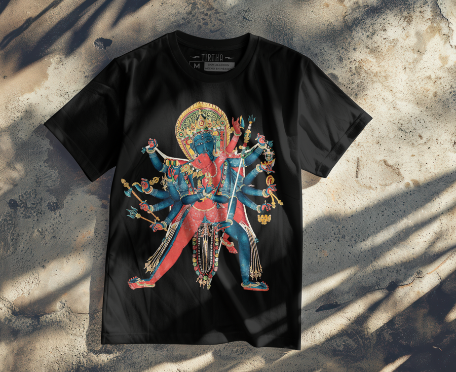 Chakrasamvara Budismo Tibetano - Playera de manga corta