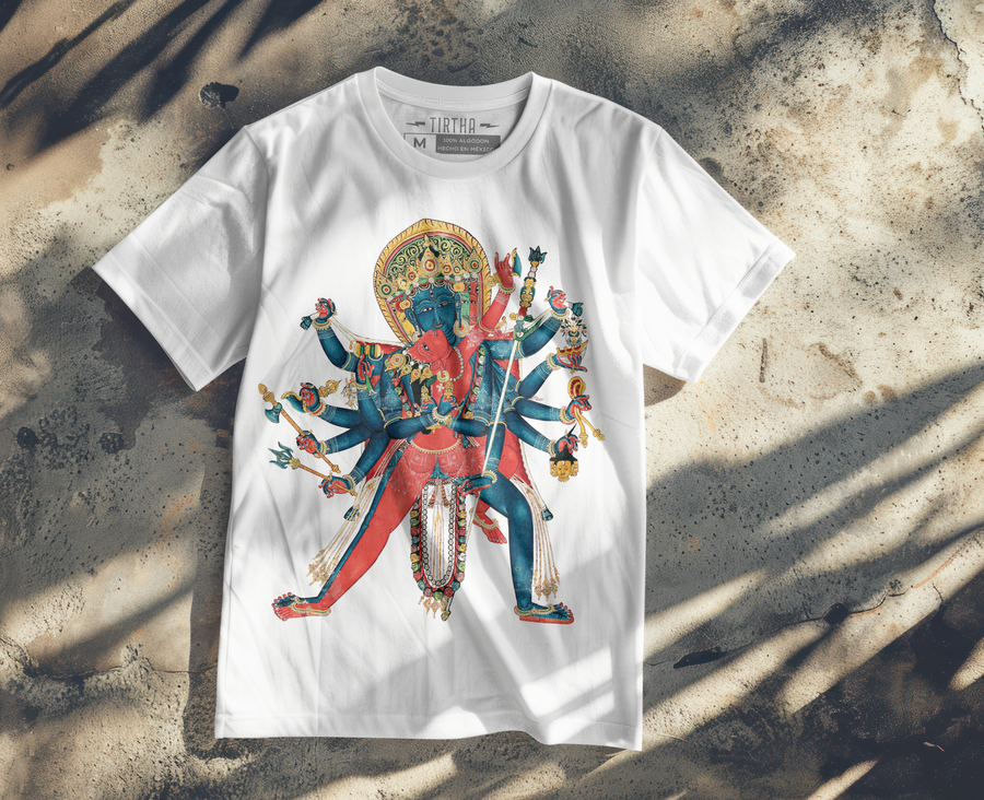 Chakrasamvara Budismo Tibetano - Playera de manga corta