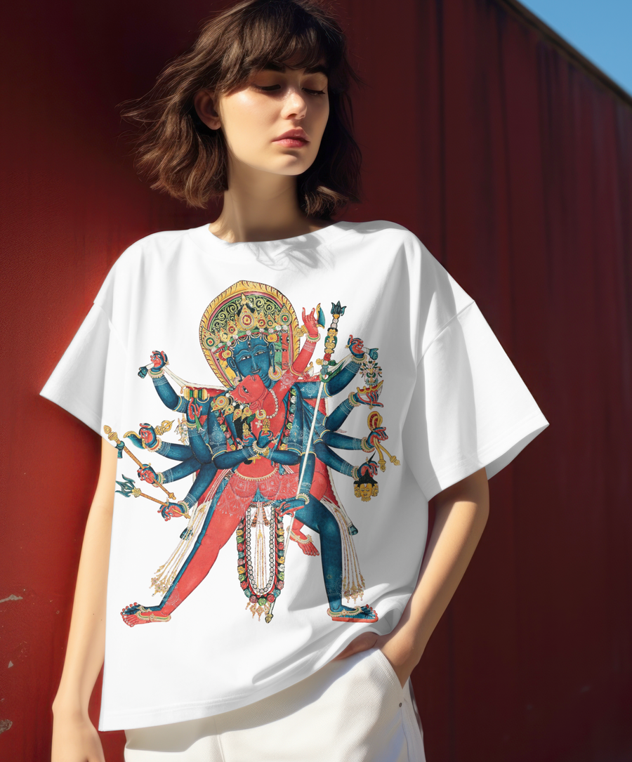 Chakrasamvara Budismo Tibetano - Playera de manga corta