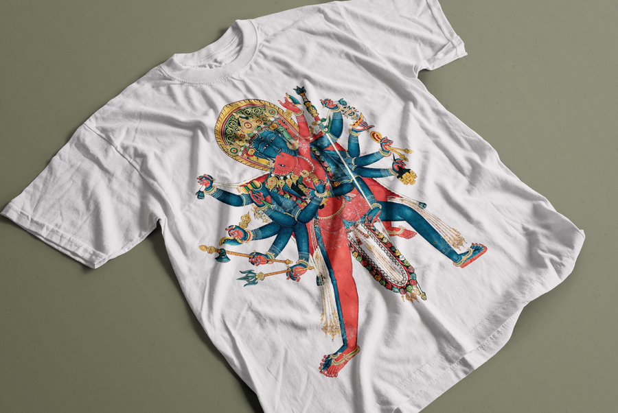 Chakrasamvara Budismo Tibetano - Playera de manga corta
