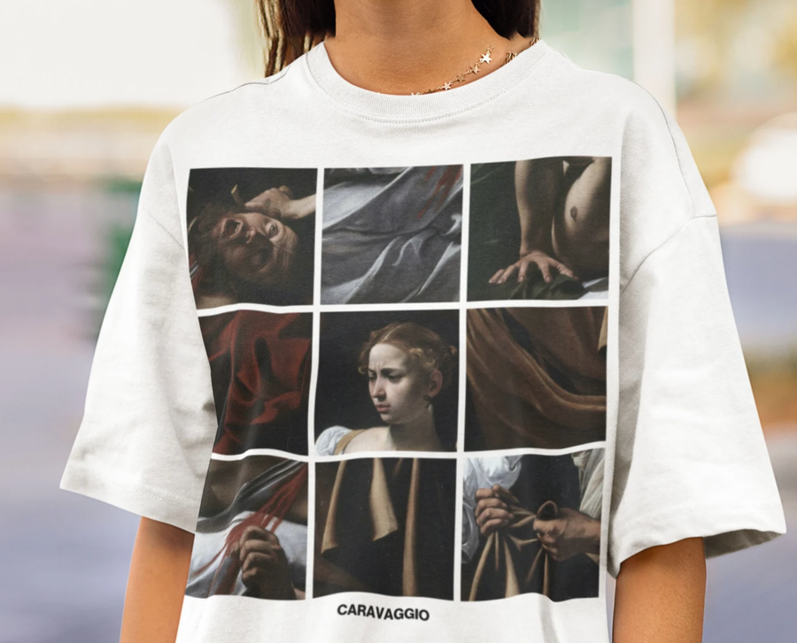 Caravaggio, Judith Beheading Holofernes - Playera de manga corta