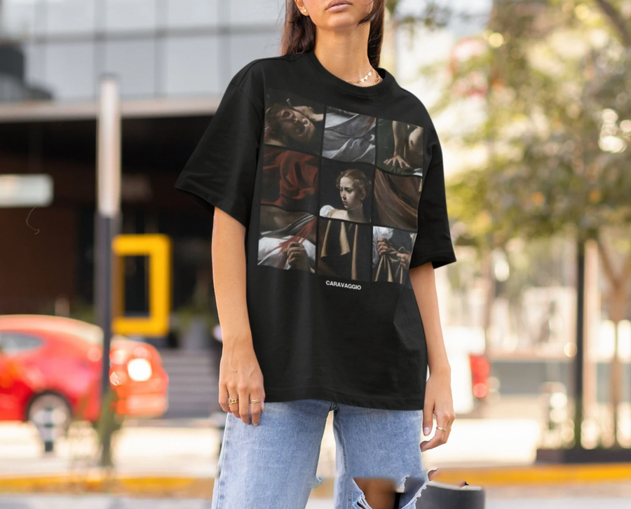 Caravaggio, Judith Beheading Holofernes - Playera de manga corta