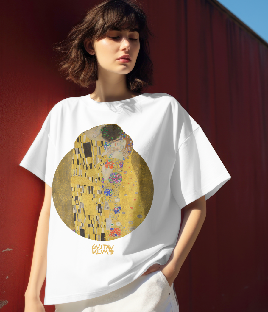 El Beso, Gustav Klimt - Playera de manga corta
