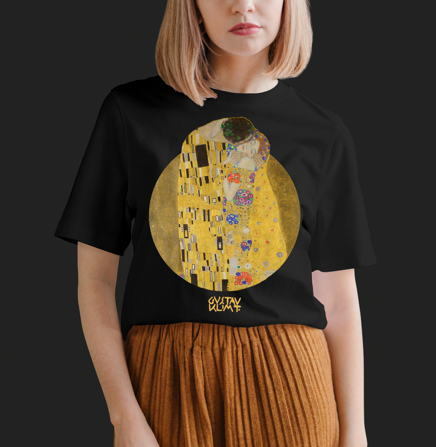 El Beso, Gustav Klimt - Playera de manga corta