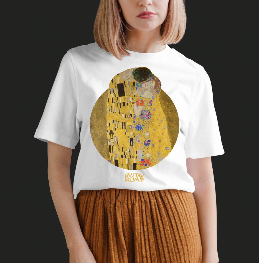 El Beso, Gustav Klimt - Playera de manga corta