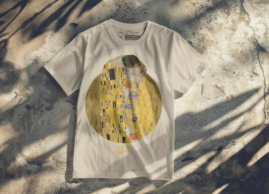 El Beso, Gustav Klimt - Playera de manga corta