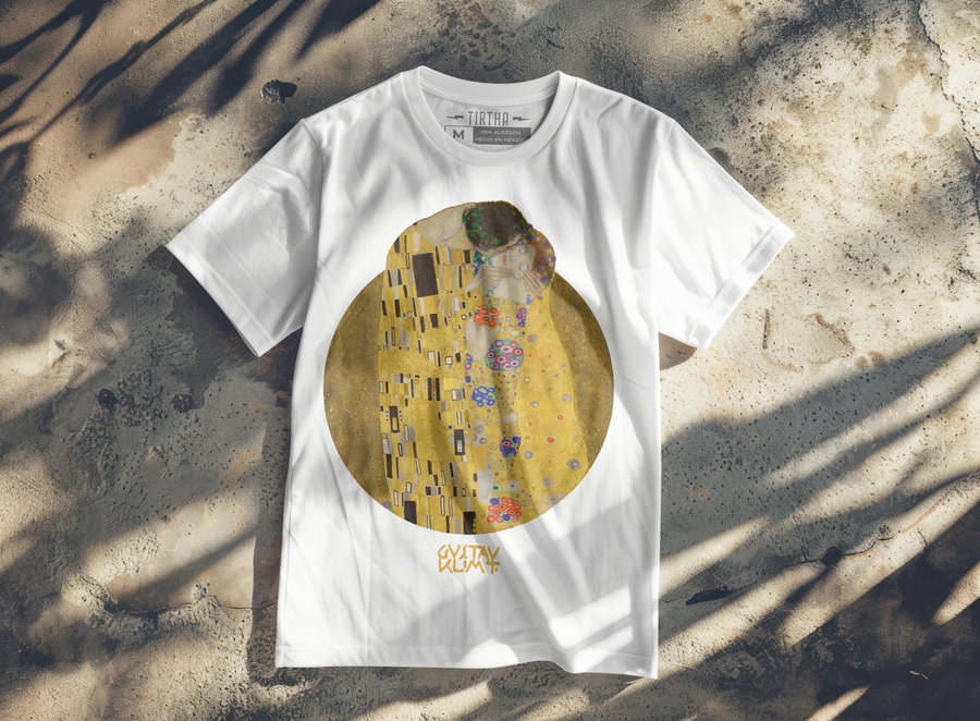 El Beso, Gustav Klimt - Playera de manga corta