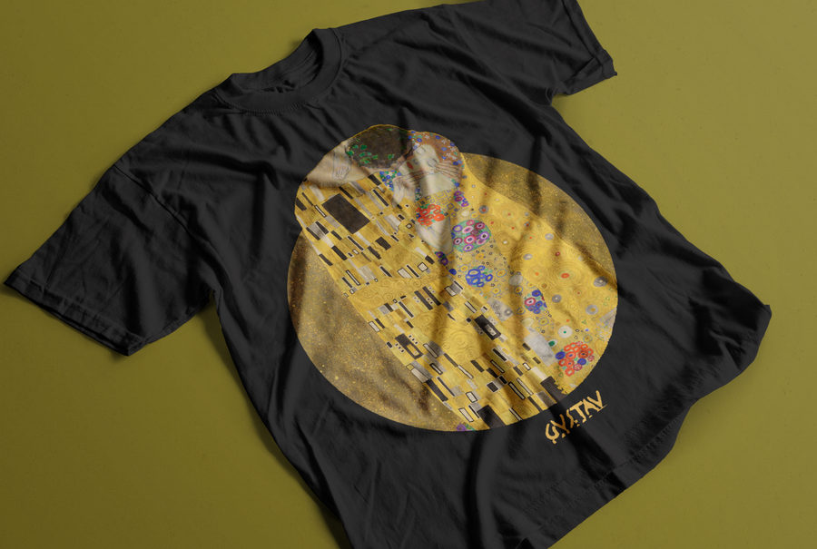 El Beso, Gustav Klimt - Playera de manga corta