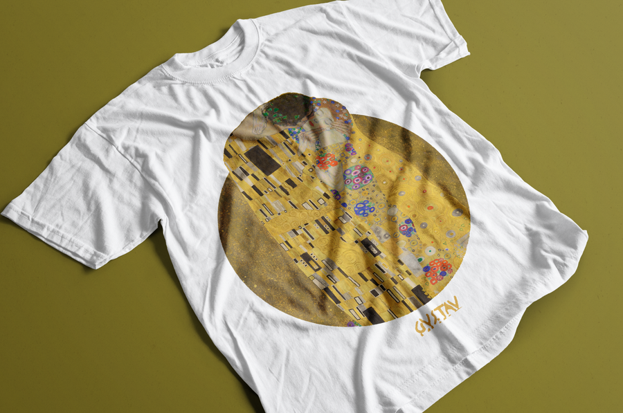 El Beso, Gustav Klimt - Playera de manga corta