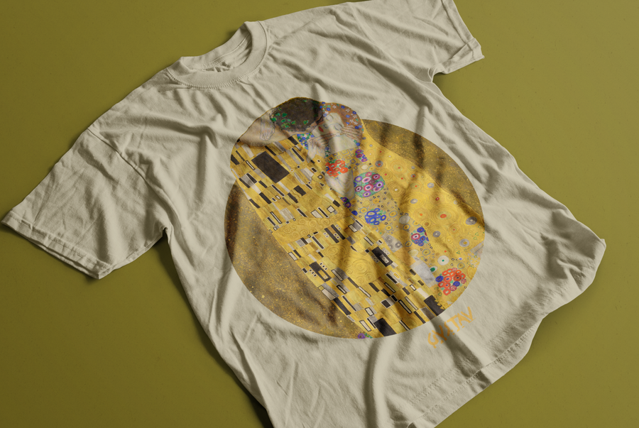 El Beso, Gustav Klimt - Playera de manga corta