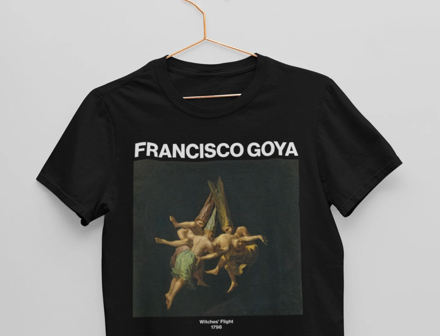 Francisco de Goya, Vuelo de Brujas - Playera de manga corta