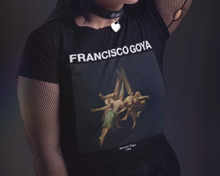 Francisco de Goya, Vuelo de Brujas - Playera de manga corta