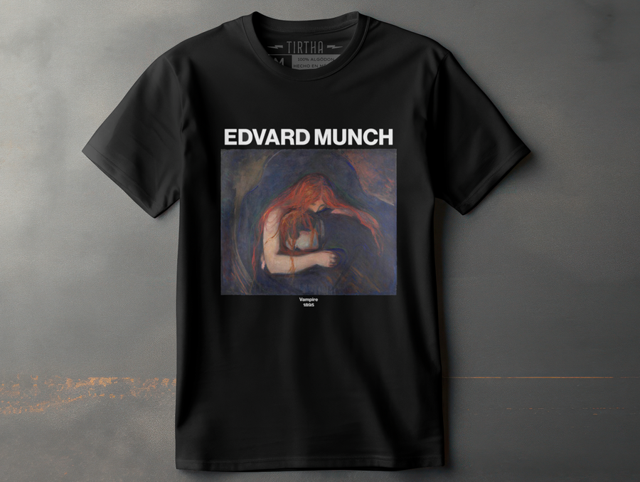 Vampire (Love and Pain)  Edvard Munch - Playera de manga corta