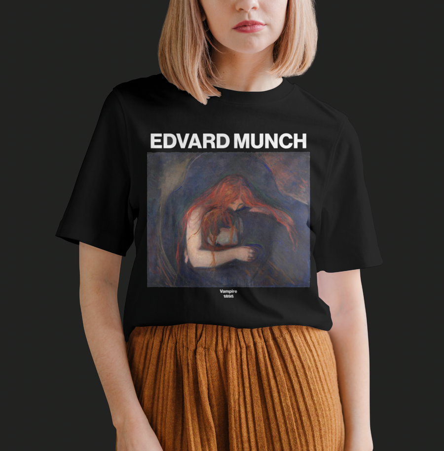 Vampire (Love and Pain)  Edvard Munch - Playera de manga corta