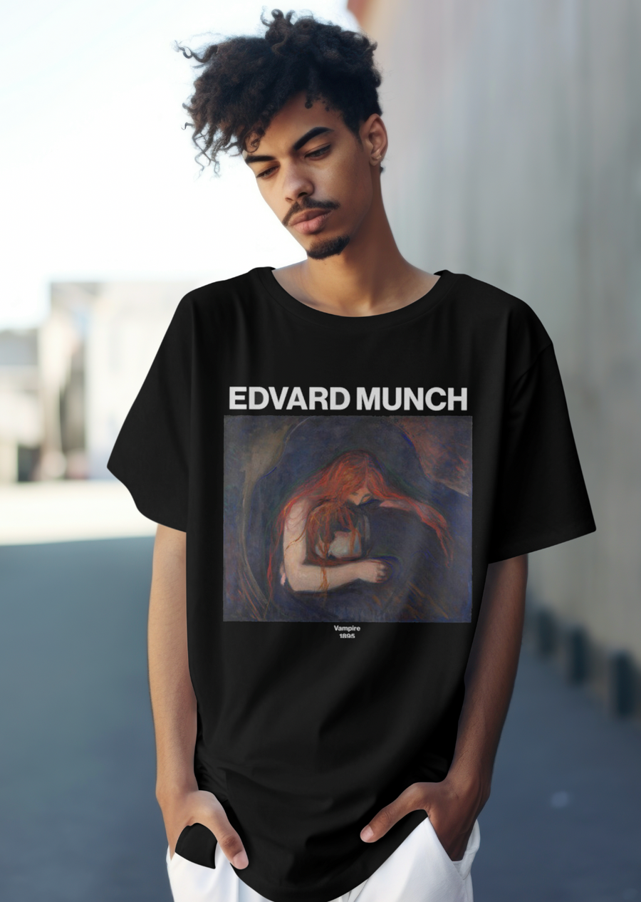 Vampire (Love and Pain)  Edvard Munch - Playera de manga corta
